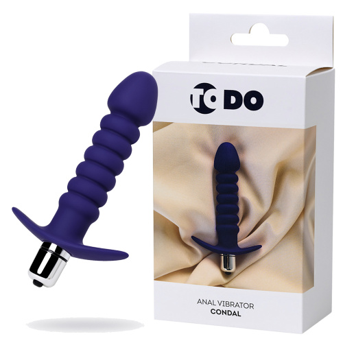 ToDo By Toyfa Condal Анальна пробка з вібрацією, 14 см (фіолетовий)