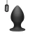 Tom of Finland Large Silicone Anal Plug - Анальна пробка з присоскою, 11.5 см (чорний)
