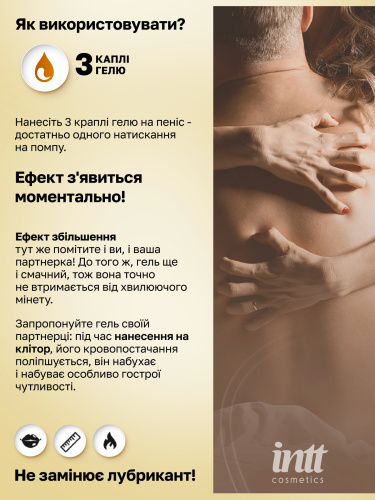 Гель для збільшення пеніса Intt Inflate XXL, 15 мл - купити в Україні | Секс шоп SEX-SHOP.ua