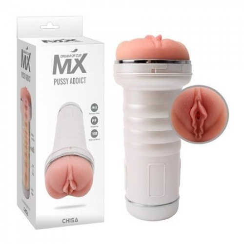 MX Pussy Addict - Мастурбатор вагина, 22х9.7 см (телесный) - sex-shop.ua