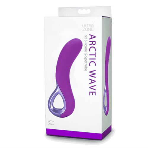 Topco Sales UltraZone Arctic Wave 9X Silicone G-Spot Vibe - Вибратор для точки G, 7.6х2.7 см (пурпурный) - sex-shop.ua