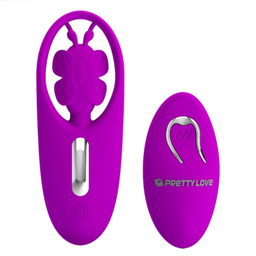 LyBaile Pretty Love Dancing Butterfly Stimulator Purple - вибратор для клитора в виде бабочки, 10.8х4 см (фиолетовый) - sex-shop.ua