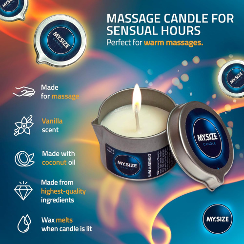 Масажна свічка My.Size Vanilla, 40 мл - купити в Україні | Секс шоп SEX-SHOP.ua
