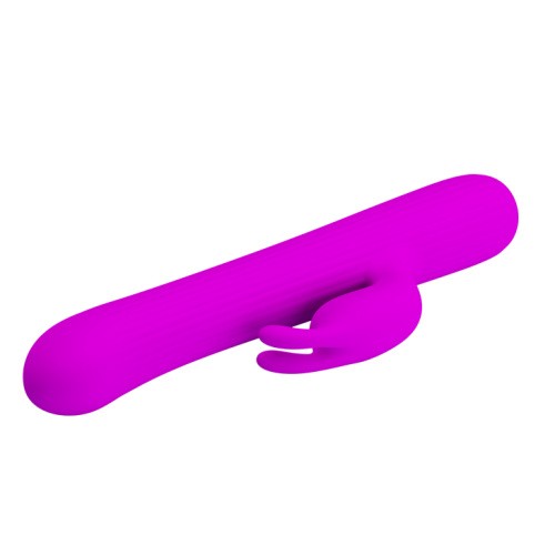 Pretty Love Julian Vibrator Purple - Тонкий вибратор-кролик, 17.8х2.5 см (фиолетовый)