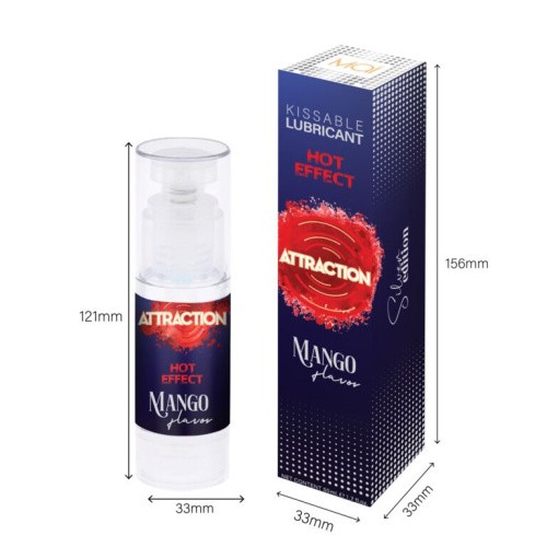 Mai Attraction Hot Effect Mango - Оральная смазка с согревающим эффектом, 50 мл (манго) - sex-shop.ua
