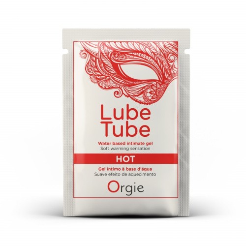 Orgie Lube Tube Hot сашет зігрівальна змазка для сексу, 2 мл