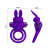 Pretty Love Vibro Penis Ring Bunny III Blue – Эрекционное кольцо, 9,7х4,0 см (фиолетовый)