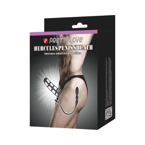 LyBaile Pretty Love Hercules Penis Sheath насадка на член с анальным стимулятором, 11.5х3.5 см