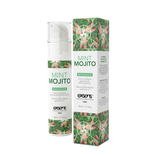 EXSENS Mojito - Їстівна масажна олія зі зігрівальним ефектом, 50 мл (мохіто) - купити в Україні | Секс шоп SEX-SHOP.ua
