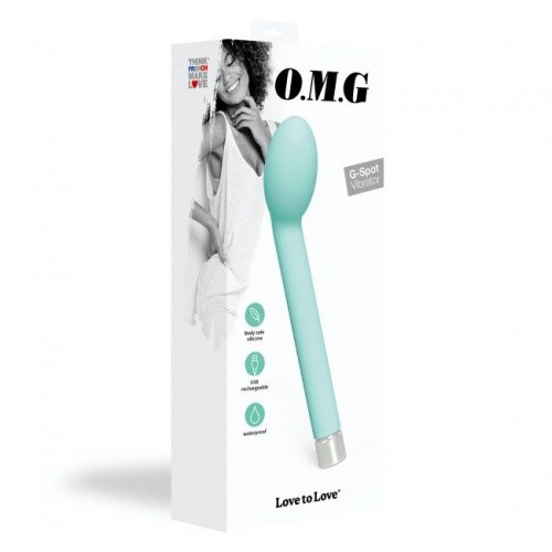 Love To Love O.M.G. Menthe - вибратор для точки G,15х3 см. (мятный)