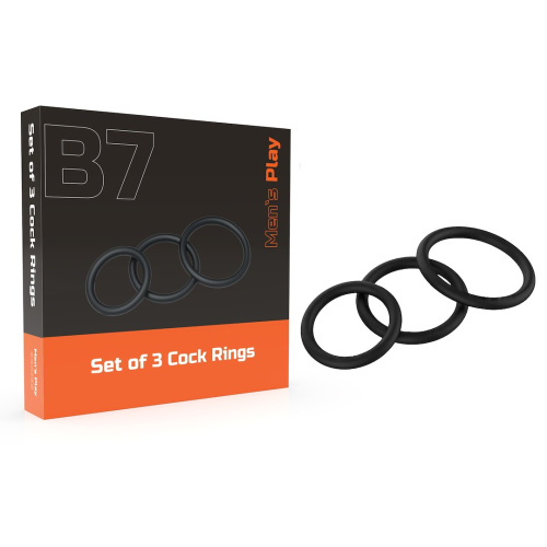 Ерекційні кільця Men's Play Set Cock Rings B7, 3 шт