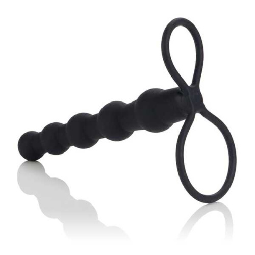 CalExotics Silicone LOVE Penetrator System - Насадка на член для подвійного проникнення, 14,5 см (чорний) - купити в Україні | Секс шоп SEX-SHOP.ua