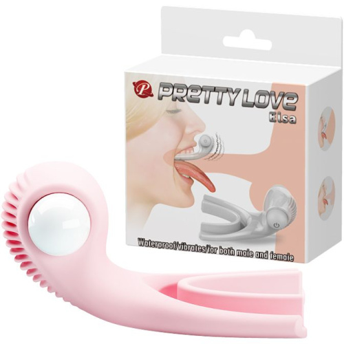 LyBaile Pretty Love Elsa Mouth Stimulator Light Pink - Вибратор для оральных ласк, 7.5х5.3 см (розовый)