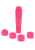 Toy Joy Funky Massager - Вибромассажер с насадками, 10х2.5 см (розовый) - sex-shop.ua