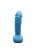 Чистий Кайф Blue size M - Крафтове мило-член із присоскою, 14х3,2 см (блакитний)