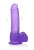 Jelly Studs Crystal Dildo Medium Pink - Фаллоимитатор, 17.5 см (фиолетовый)