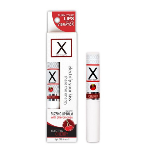 Sensuva - X on the Lips Cherry - Стимулирующий бальзам для губ с феромонами, 2 г (вишня) - sex-shop.ua