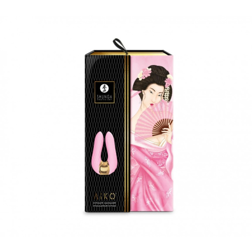 Shunga - Aiko Intimate Massager - Вибромассажер, 10.8х6.5 см (розовый) - sex-shop.ua