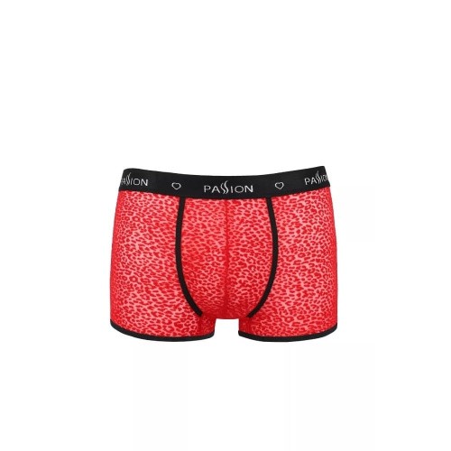 Passion - 046 SHORT PARKER red - Сексуальные мужские трусы с открытой попкой, S/M