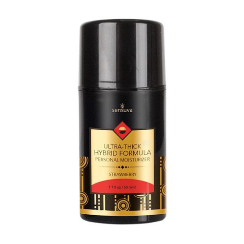 Sensuva UltraThick Hybrid Formula Strawberry - Густая крем-смазка на гибридной основе, 100 мл.