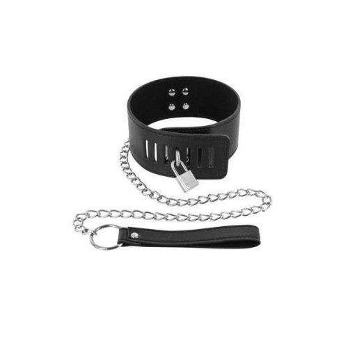 Fetish Tentation Padlock and Leash - Нашийник із замком та з повідцем - купити в Україні | Секс шоп SEX-SHOP.ua