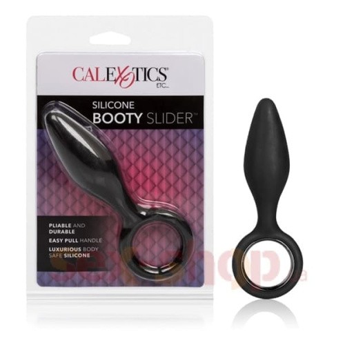 CalExotics Booty Slider - Анальная пробка, 10х3,6 см (черный) - sex-shop.ua