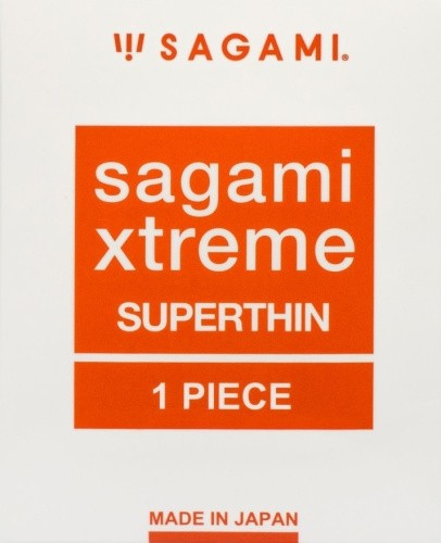 Sagami Xtreme Superthin - Тонкие презервативы,1 шт - sex-shop.ua