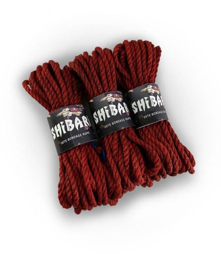 Feral Feelings Shibari Rope - Джутовая веревка для Шибари, 8 м (красная) - sex-shop.ua