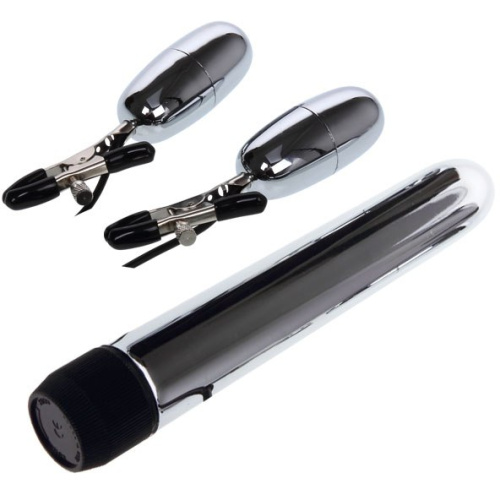 LyBaile Bullet-powered vibrating nipple teasers - Набір вібростимуляторів - купити в Україні | Секс шоп SEX-SHOP.ua