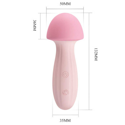 Pretty Love - Mashroom Vibrator Pink - Вибратор в форме грибочка