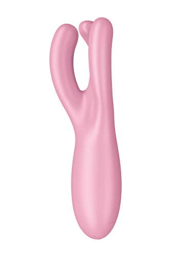 Satisfyer Threesome 4 - Вібратор для клітора, 14х5.6 см (рожевий)