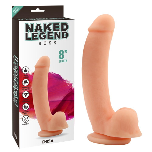 Chisa - Naked Legend Boss Flesh 8 - Фаллоимитатор, 20.3х4 см - sex-shop.ua