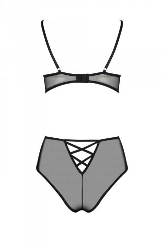 Passion Lovelia Bikini комплект эротического белья: открытый бюстгальтер и трусики, S/M (чёрный)
