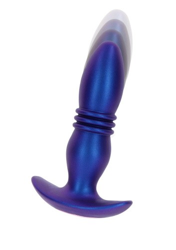 TOYJOY Thrusting Vibr Plug - Анальна вiбропробка, 15,5 см (синій)