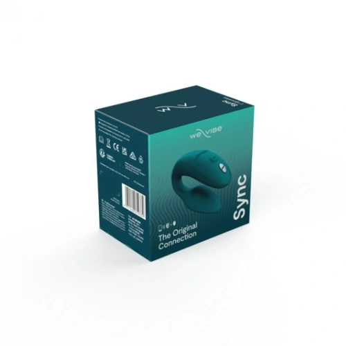 We-Vibe Sync 2 + Лубрикант 50 мл - Инновационный смарт-вибратор, 7.4х3.1 см (зелёный) - sex-shop.ua