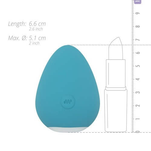 Cala Azul - Carla I Mini Massager - Стимулятор клитора, 6,6 см (голубой) - sex-shop.ua