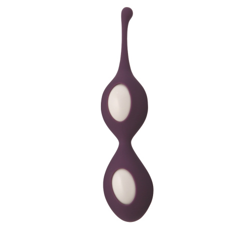 StRubber Minds Of Love TrainBalls Beeze Duo - Силиконовые вагинальные шарики, 16.5х3.7 см (фиолетовый)