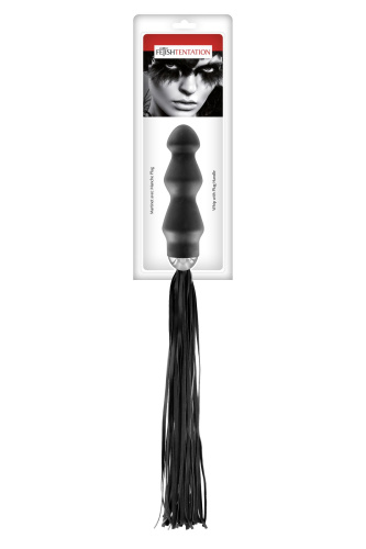 Fetish Tentation Whip with Plug Handle - Флогер з ручкою - анальним плагом - купити в Україні | Секс шоп SEX-SHOP.ua