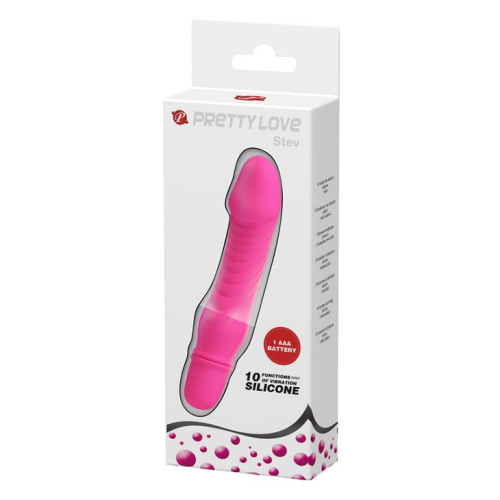 Pretty Love Stev Vibrator Pink - Вибратор, 13.5 см (розовый)