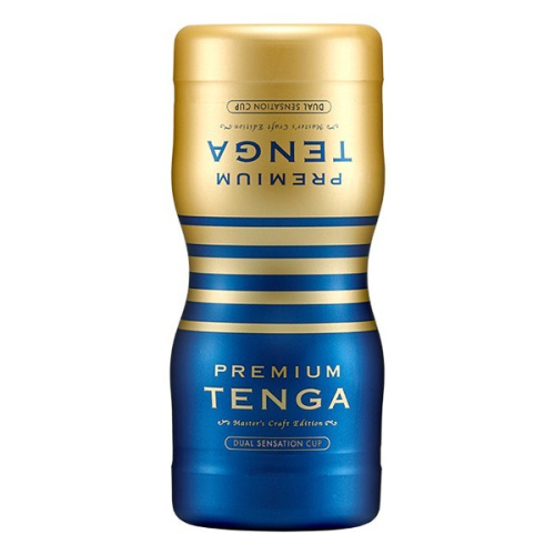 Tenga Premium Dual Sensation Cup - мастурбатор, 15.5х4.5 см (білий) - купити в Україні | Секс шоп SEX-SHOP.ua