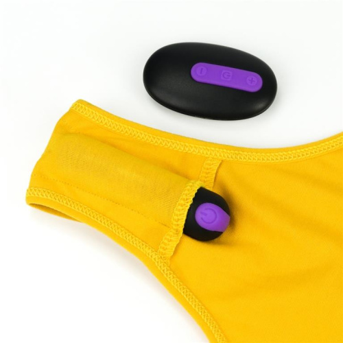 LoveToy - Bitch Vibrating Panties (24~27 inch waist) - Трусики с вибропулей