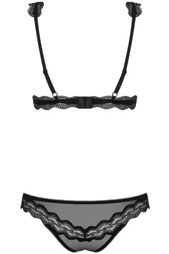 Obsessive 839-SET-1 set - напівпрозорий еротичний комплект, S/M (чорний) - купити в Україні | Секс шоп SEX-SHOP.ua