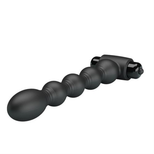 LyBaile Pretty Love Lynn Anal Stimulator - Анальная пробка с вибрацией, 8.2х2.6 см (чёрная)