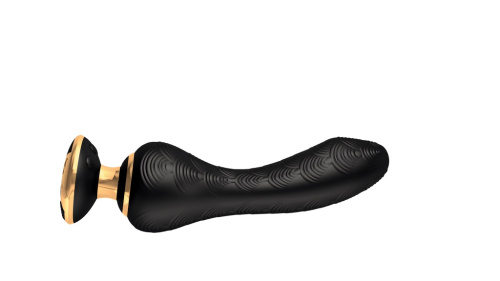 Shunga - Sanya Intimate Massager - Вибратор для точки G, 18.5х3.8 см (чёрный) - sex-shop.ua