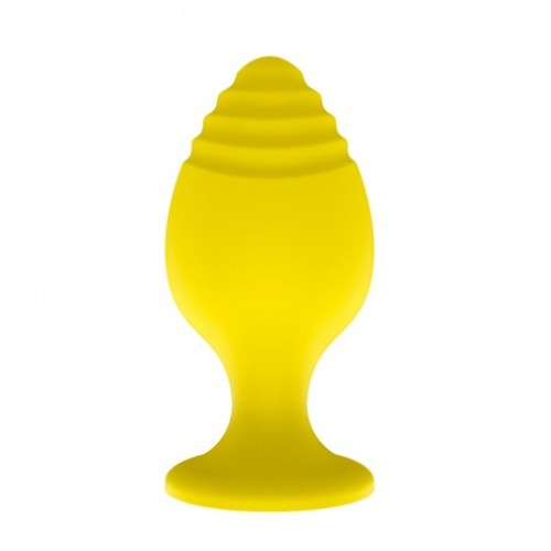 ToDo Toyfa Anal plug Riffle - Анальная пробка, 7.5х3.5 см (желтый)