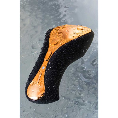 Toyfa Waname D-Splash Surf - Вибратор для клитора, 10.8х5 см (чёрный с золотом)