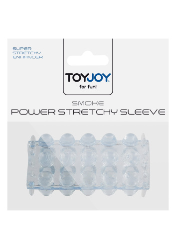 Toy Joy Power Stretchy Sleeve - стимулирующая насадка на член, 6.5х2 см (голубой) - sex-shop.ua