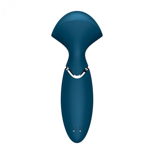 Satisfyer Mini Wand-er - Вибромассажер, 16х6 см (синий)