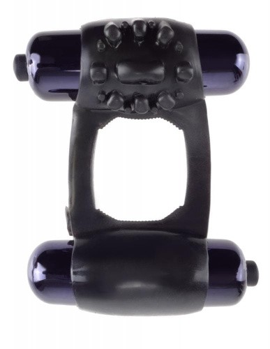 Pipedream Duo Vibr Super Ring - виброкольцо, 7х3 см (черный)