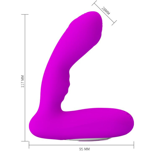 LyBaile Prety Love Piper Prostate Stuimulator Purple - Массажер простаты, 11.7х2.8 см (фиолетовый) - sex-shop.ua